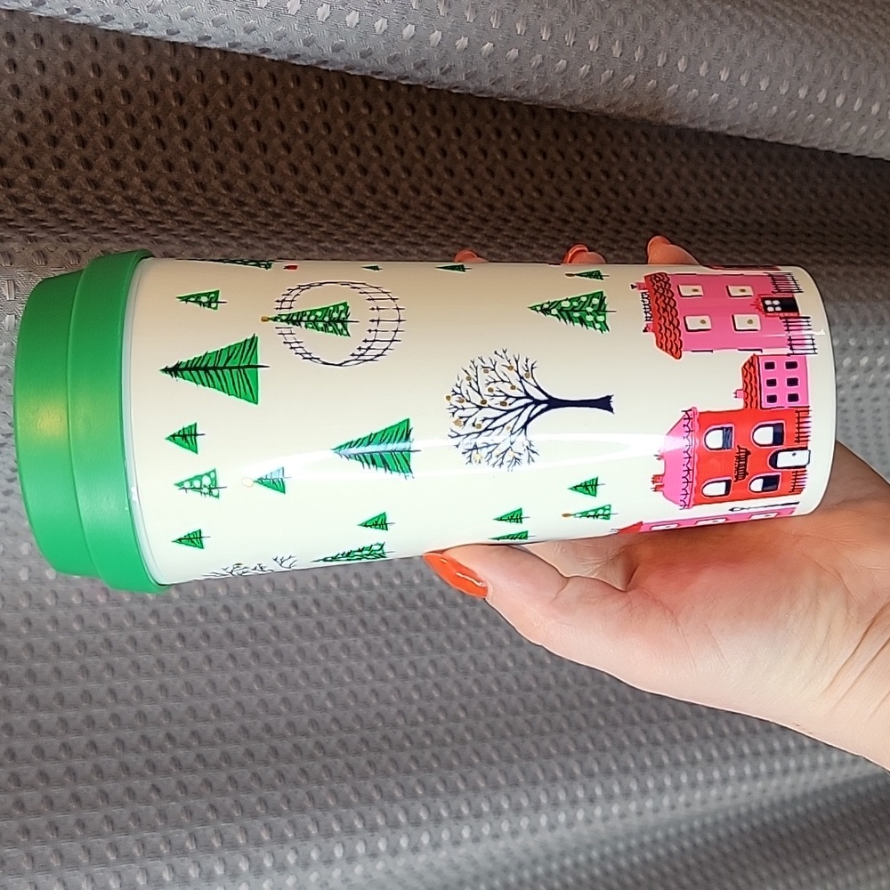 NWOT Kate Spade New York 16 Ounce Holiday Insulated Thermal Holiday Travel Mug - Picture 2 of 7